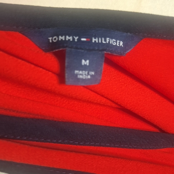 Tommy Hilfiger  Twill F&F Pleated Midi Dress  Size 14 - Picture 8 of 8